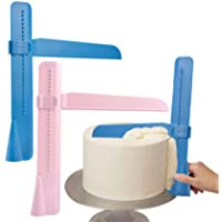 2 Raspador de pasteles para aplicar azúcar en tartas- ajustable DIY hornear- decoración- herramientas para pasteles…